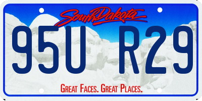 SD license plate 95UR29