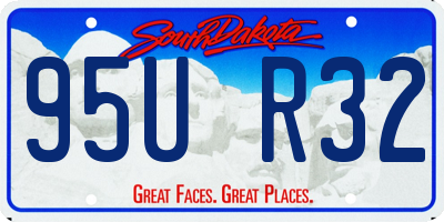 SD license plate 95UR32