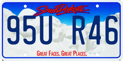 SD license plate 95UR46