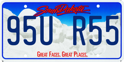 SD license plate 95UR55