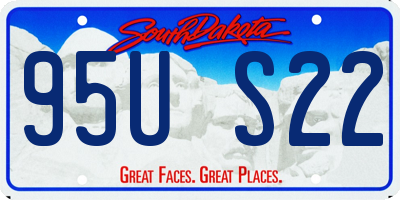 SD license plate 95US22