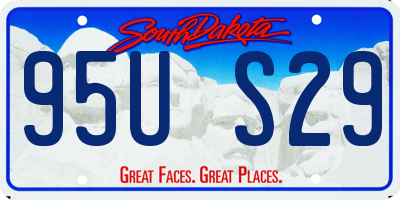 SD license plate 95US29