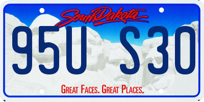 SD license plate 95US30