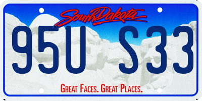 SD license plate 95US33