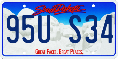SD license plate 95US34