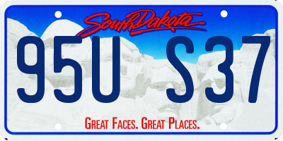 SD license plate 95US37