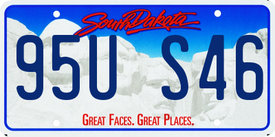 SD license plate 95US46