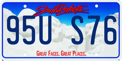 SD license plate 95US76