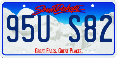 SD license plate 95US82
