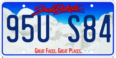 SD license plate 95US84
