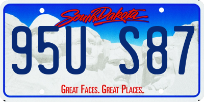 SD license plate 95US87