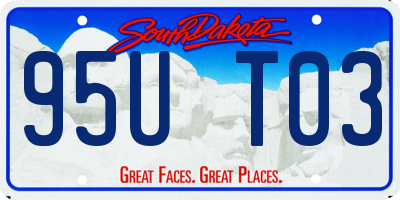 SD license plate 95UT03