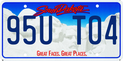 SD license plate 95UT04