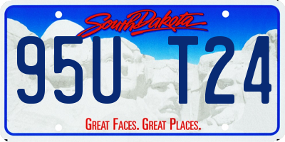 SD license plate 95UT24