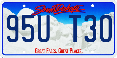 SD license plate 95UT30