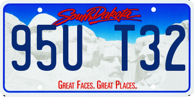 SD license plate 95UT32