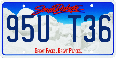 SD license plate 95UT36