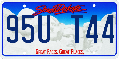 SD license plate 95UT44