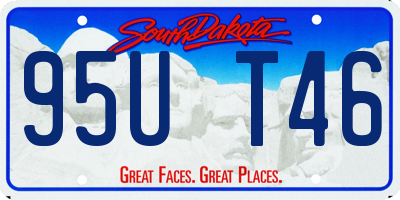 SD license plate 95UT46