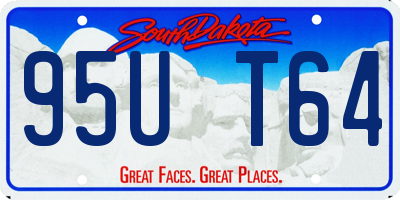 SD license plate 95UT64