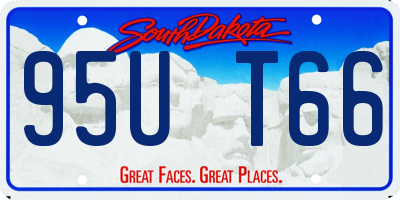 SD license plate 95UT66