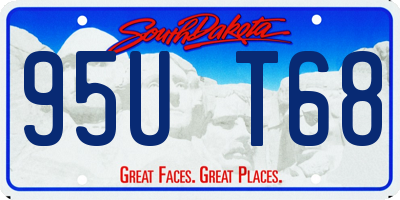 SD license plate 95UT68