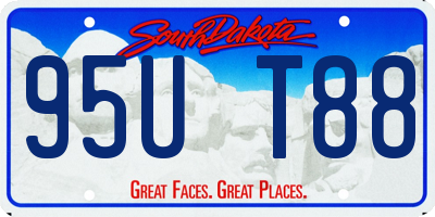 SD license plate 95UT88