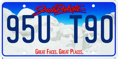 SD license plate 95UT90