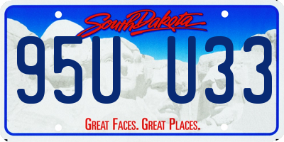 SD license plate 95UU33