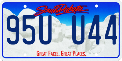 SD license plate 95UU44