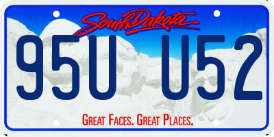 SD license plate 95UU52