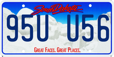 SD license plate 95UU56