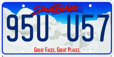 SD license plate 95UU57