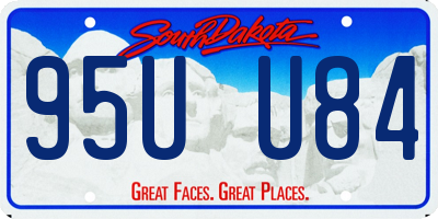 SD license plate 95UU84