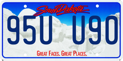 SD license plate 95UU90