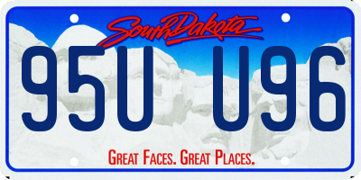 SD license plate 95UU96