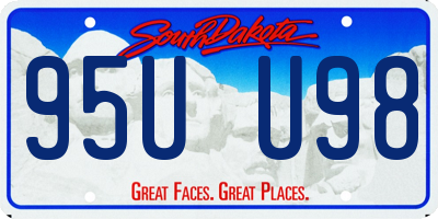 SD license plate 95UU98