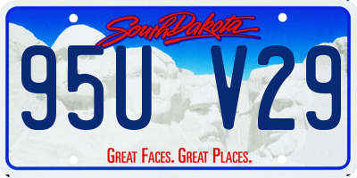 SD license plate 95UV29