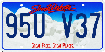 SD license plate 95UV37