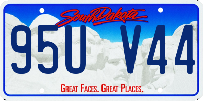 SD license plate 95UV44