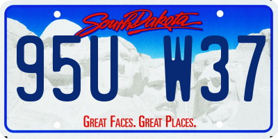 SD license plate 95UW37