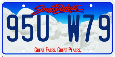 SD license plate 95UW79