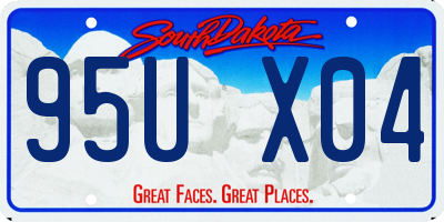SD license plate 95UX04
