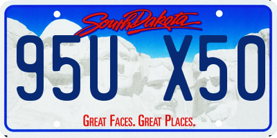SD license plate 95UX50