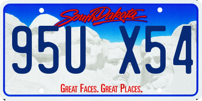 SD license plate 95UX54