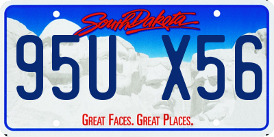 SD license plate 95UX56