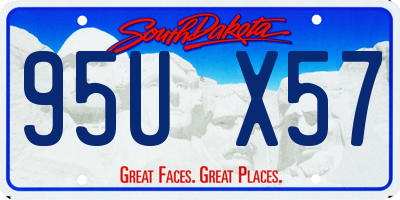 SD license plate 95UX57