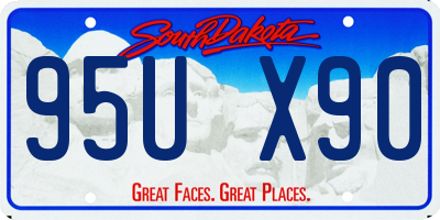 SD license plate 95UX90