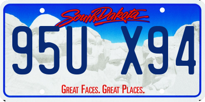SD license plate 95UX94