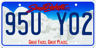 SD license plate 95UY02